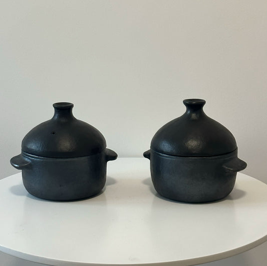 Jiduo Hei Tao Handmade Double-Handled Pot Home Claypot Rice Pot 1.4L per person | One-year warranty