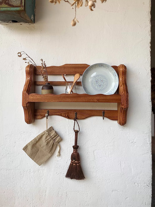 Vintage Wall Storage Rack Decoration