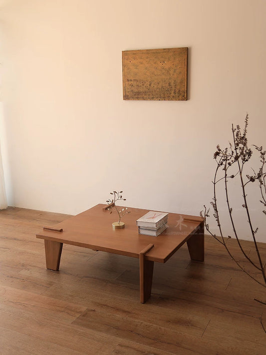Old Wood Renovation | Chandigarh coffee table, solid wood coffee table, living room design, Japanese wabi-sabi style