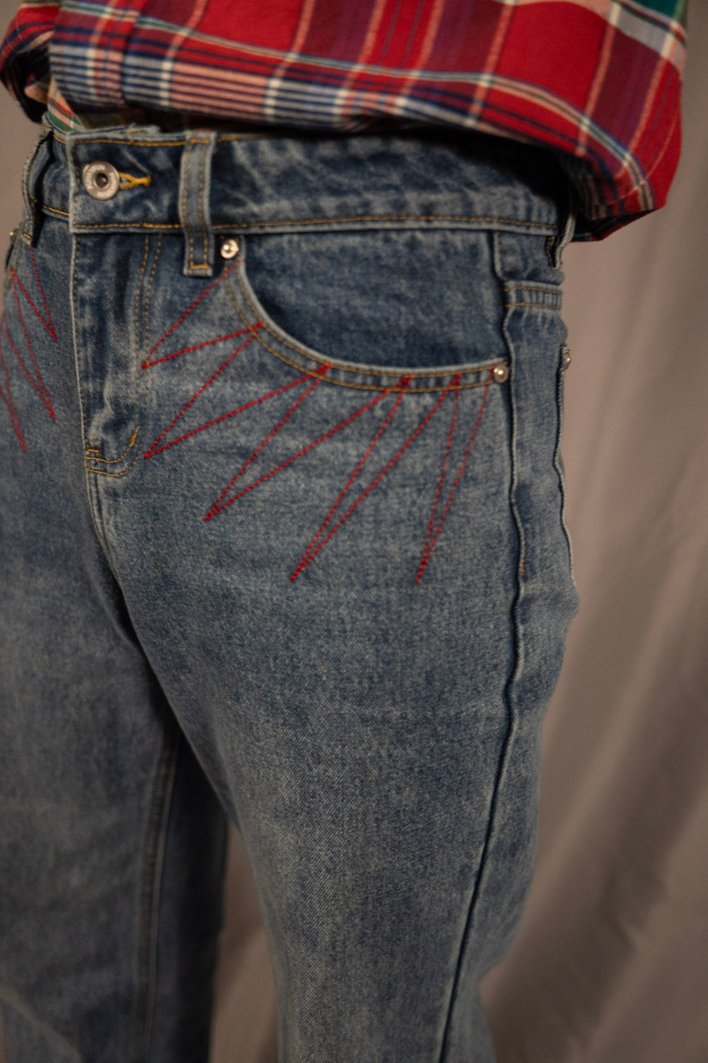 "Hands" Flared Jeans