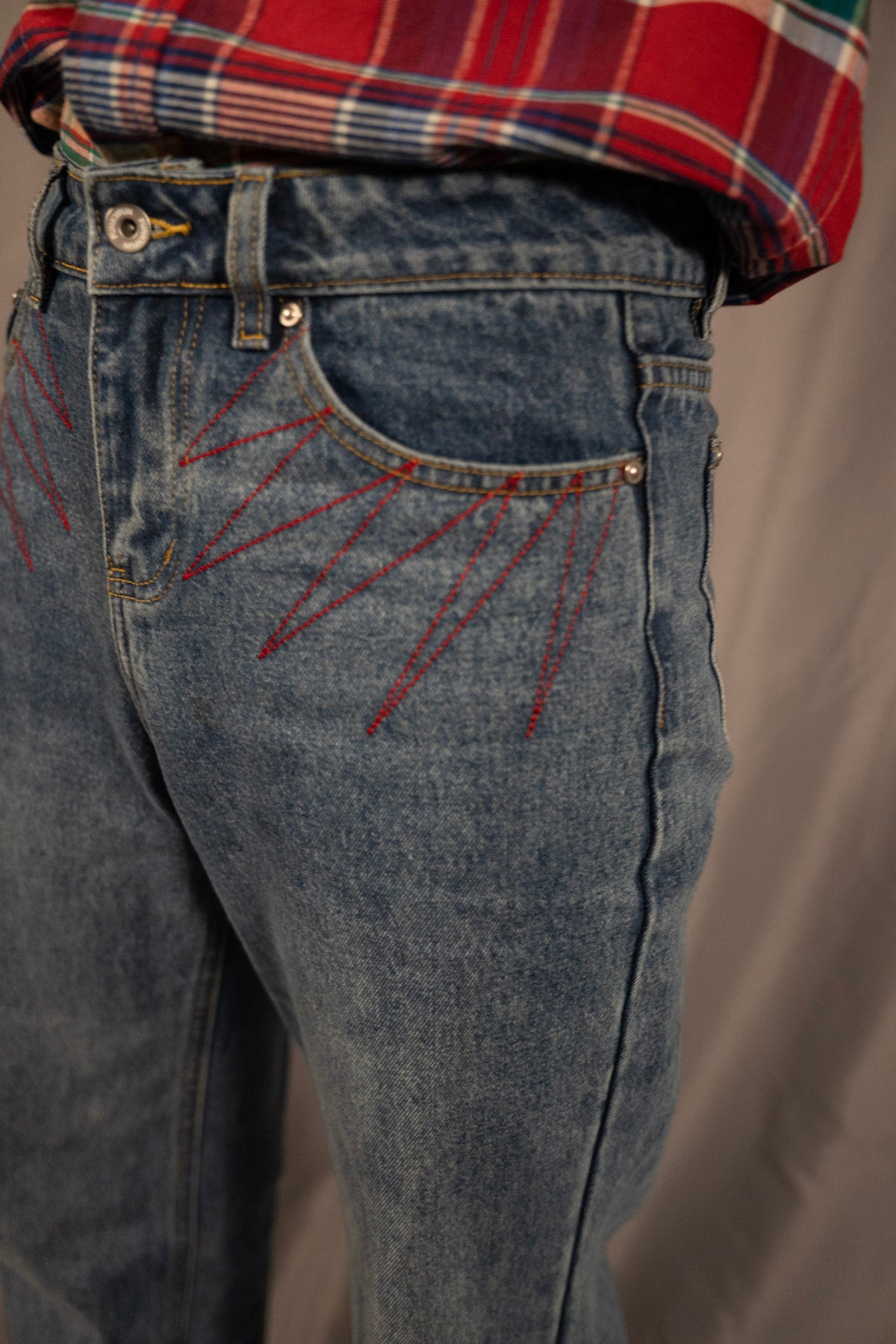 "Hands" Flared Jeans