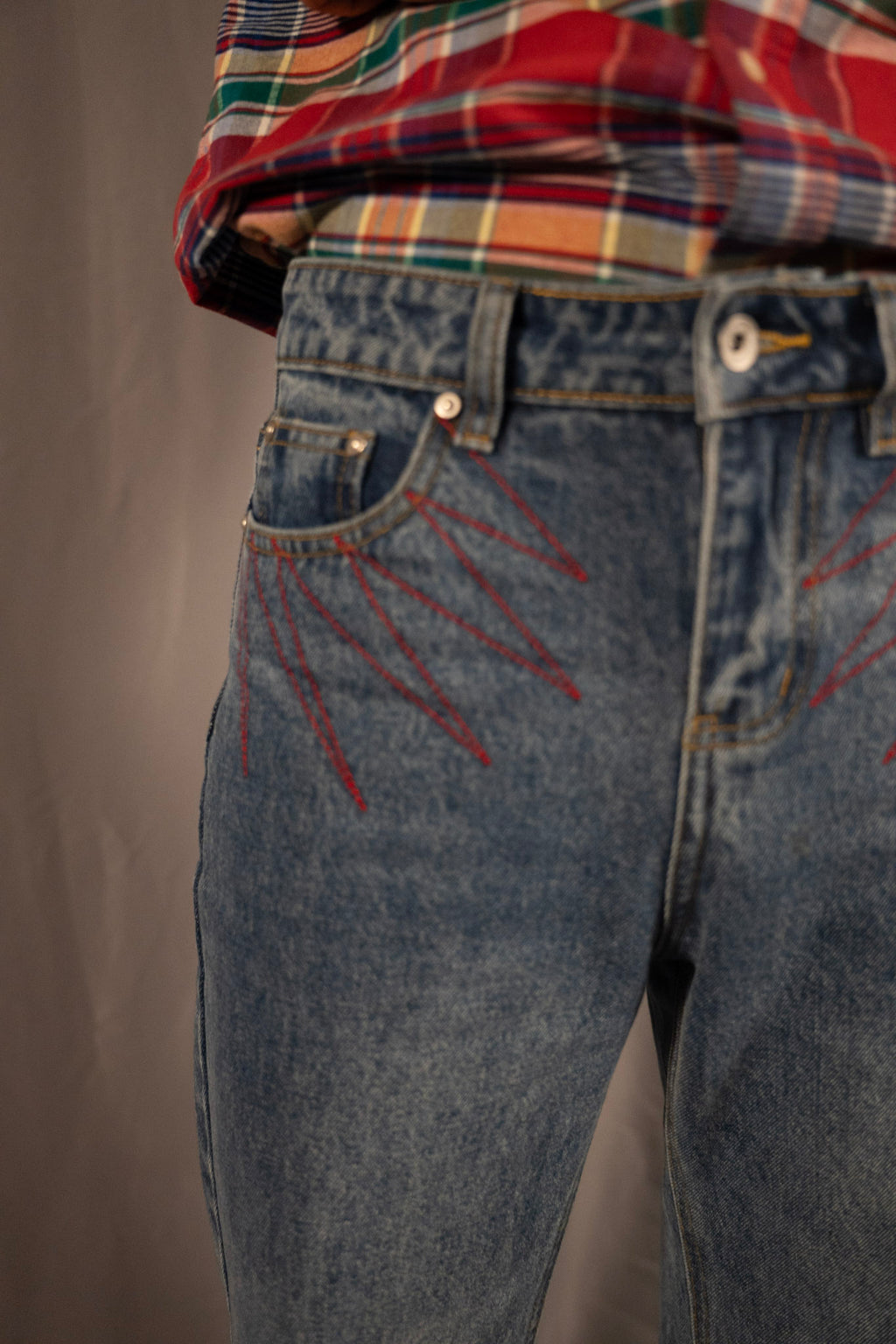 "Hands" Flared Jeans