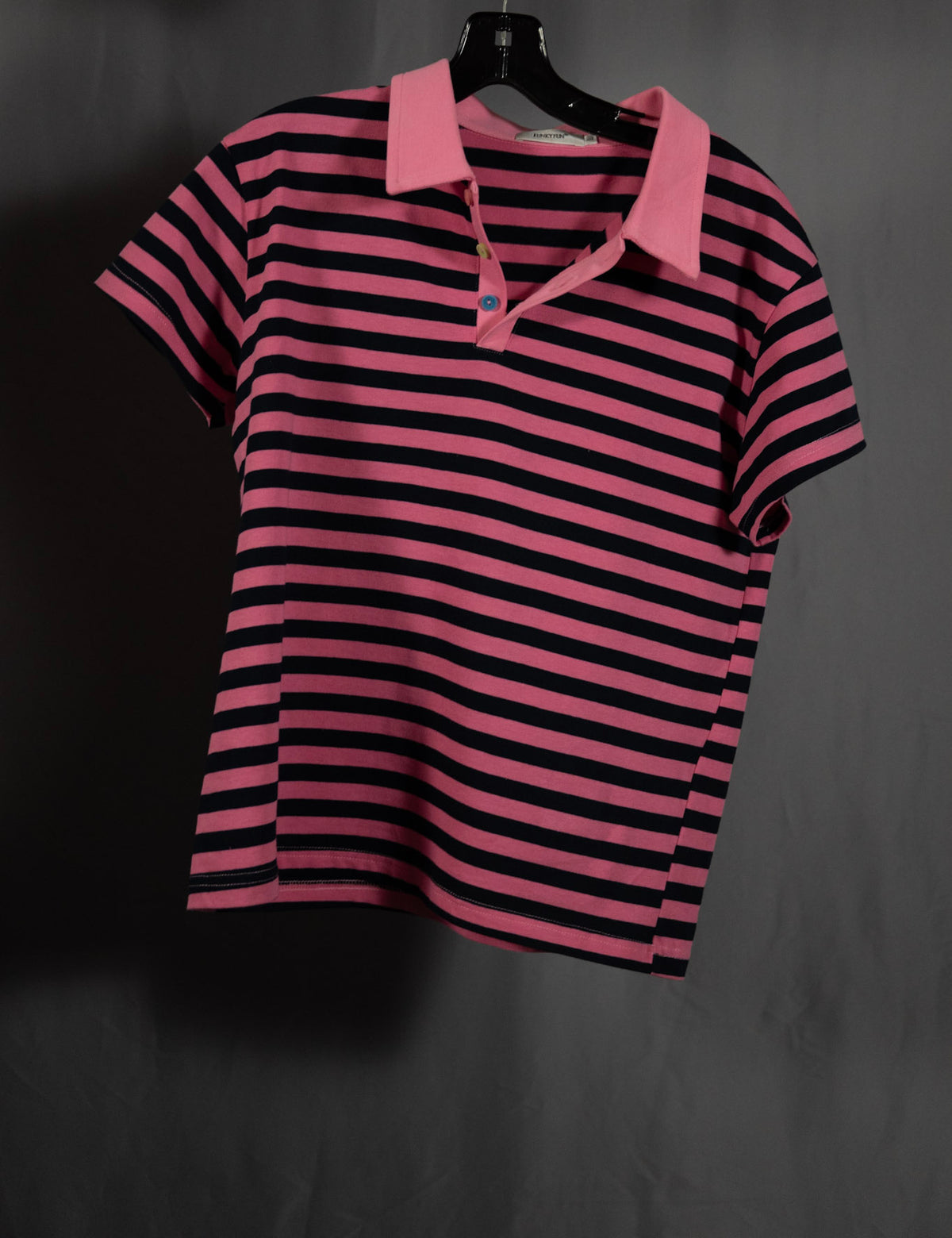 "Colors" Pink&Navy striped Polo
