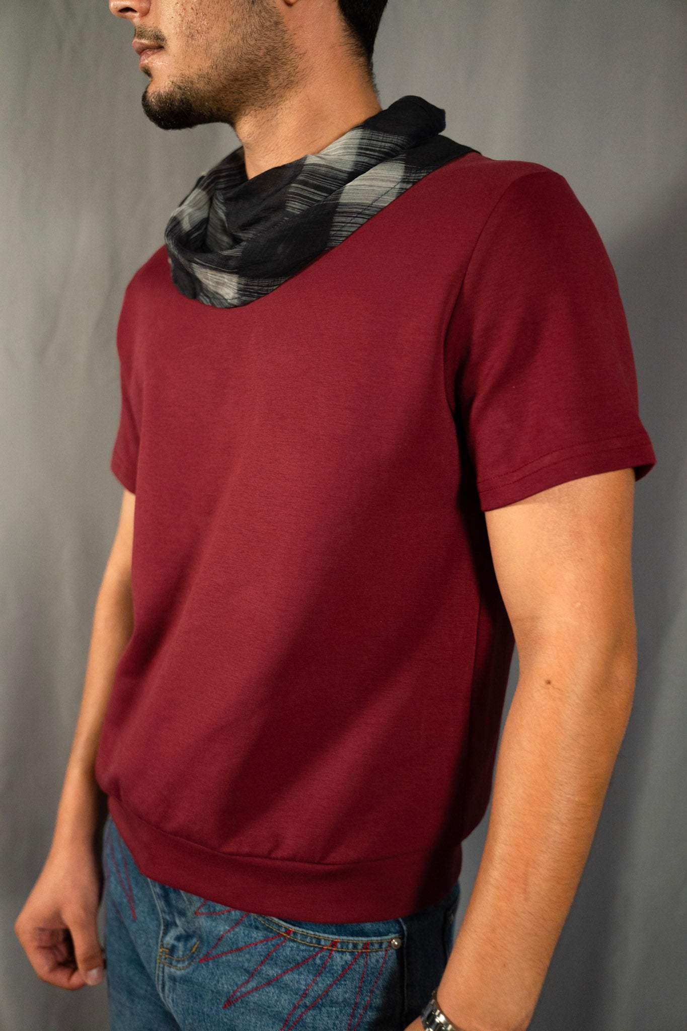 Stitched Scarf Tee
