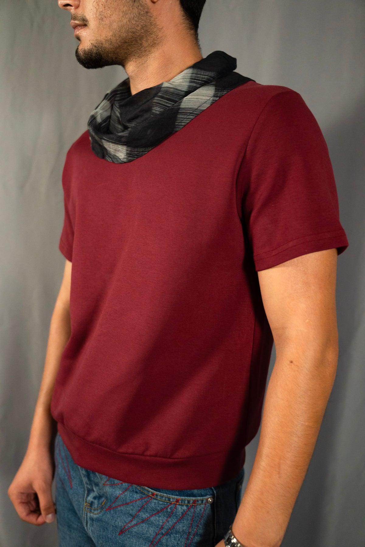 Stitched Scarf Tee