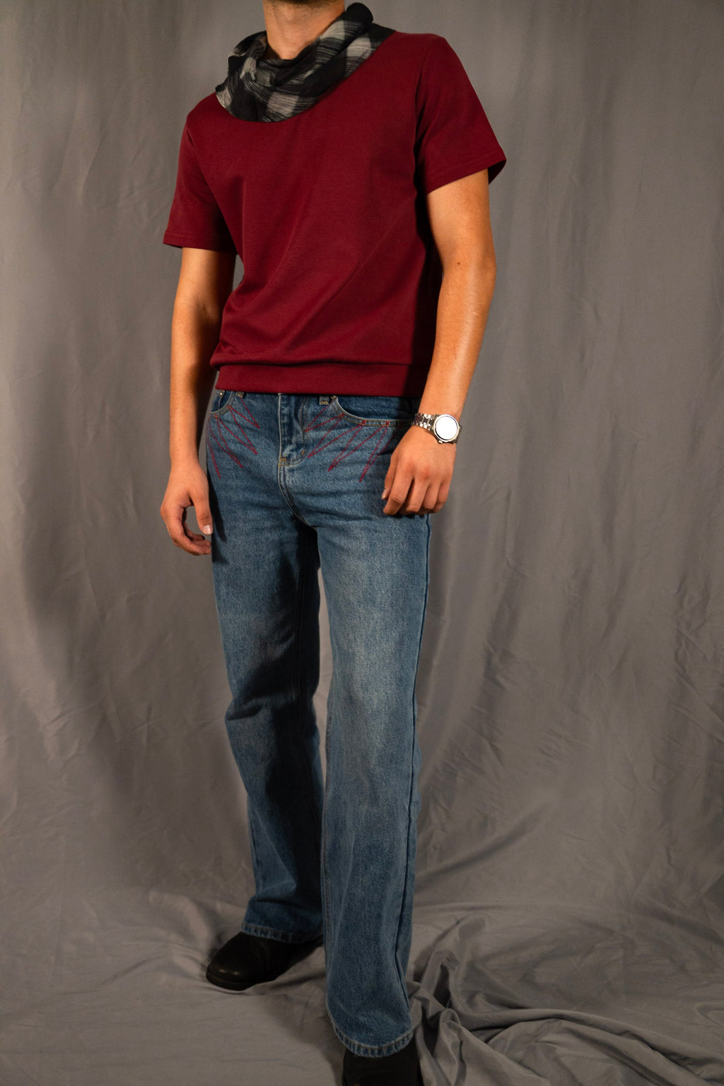 Stitched Scarf Tee