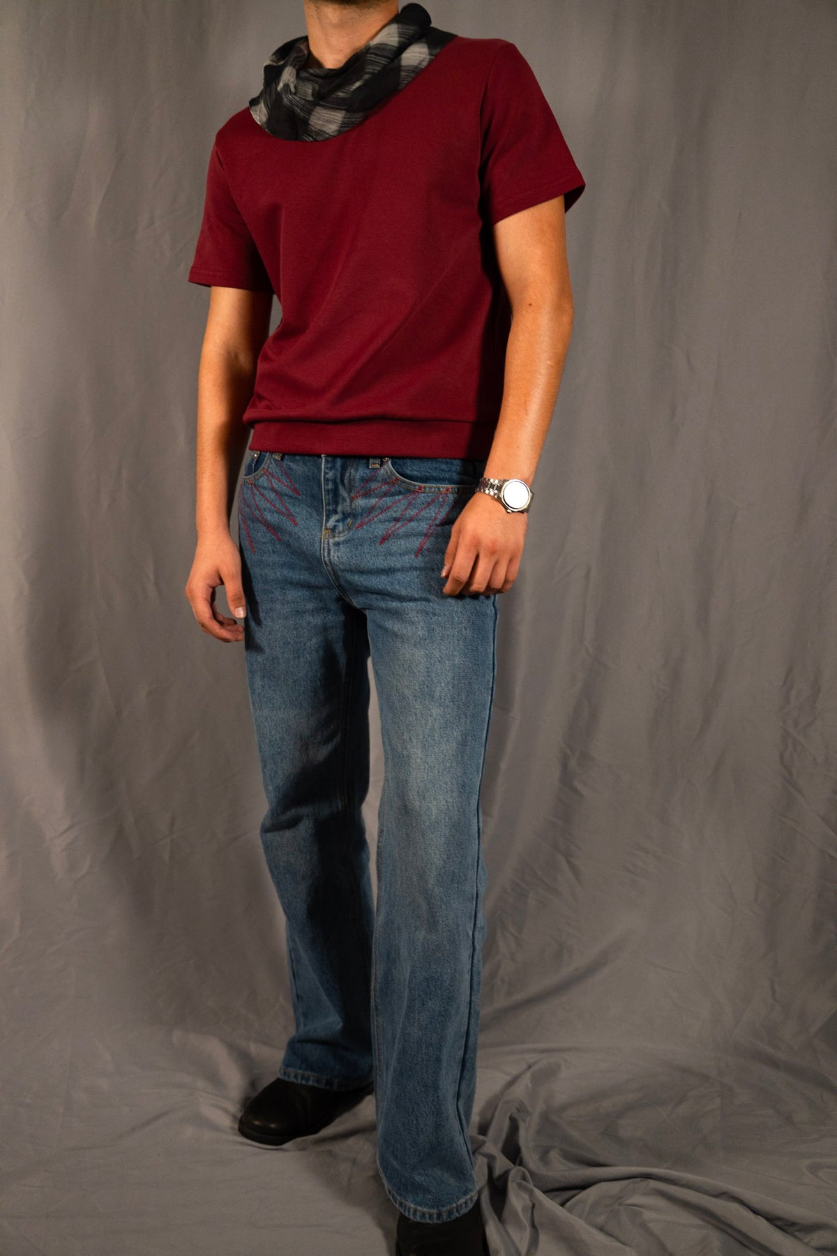 Stitched Scarf Tee