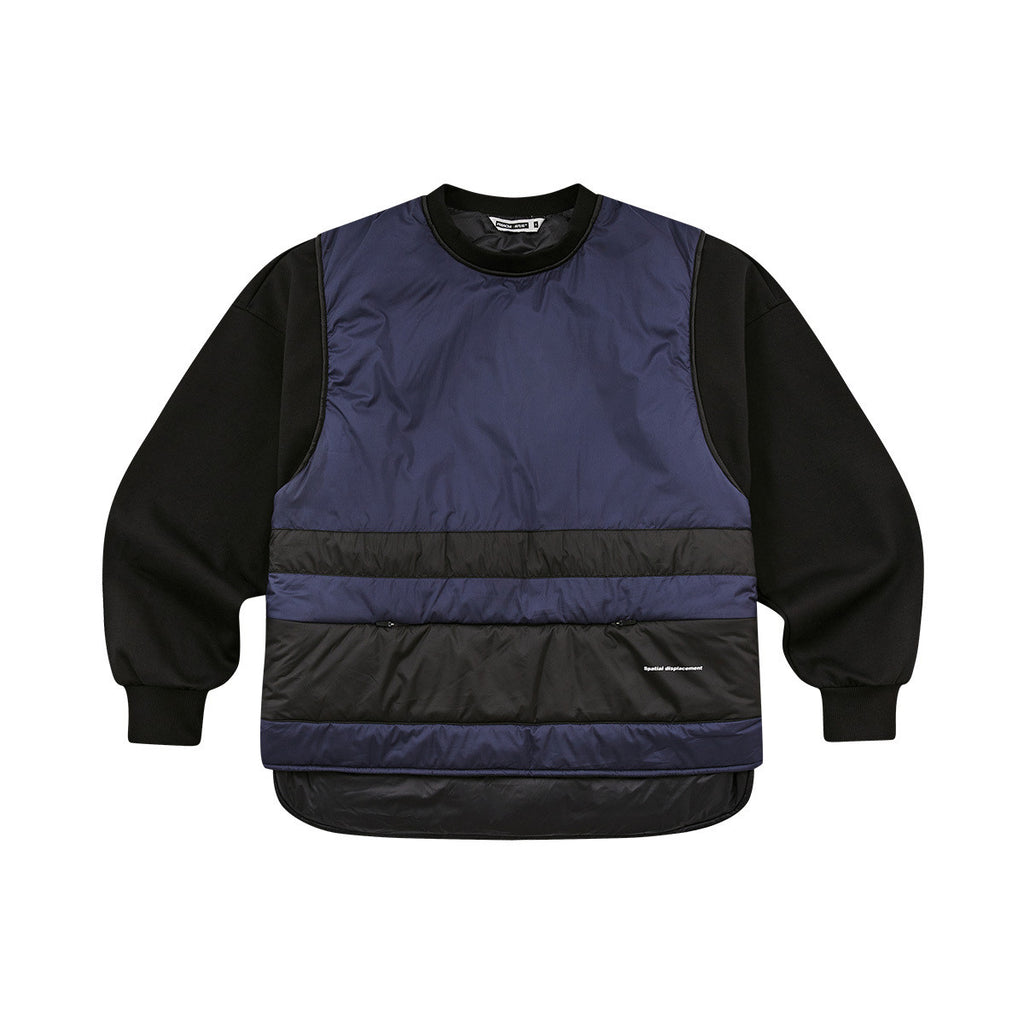 FMACM Men & Kuang 3M New Shirley Vest Patchwork Crew Neck Sweatshirt Loose Casual 2025 Autumn/Winter New Arrival