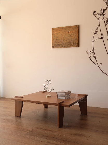 Old Wood Renovation | Chandigarh coffee table, solid wood coffee table, living room design, Japanese wabi-sabi style