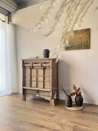 Chinese vintage revival | Entryway cabinet, antique sideboard, storage cabinet, wabi-sabi style, Ming and Qing classical furniture