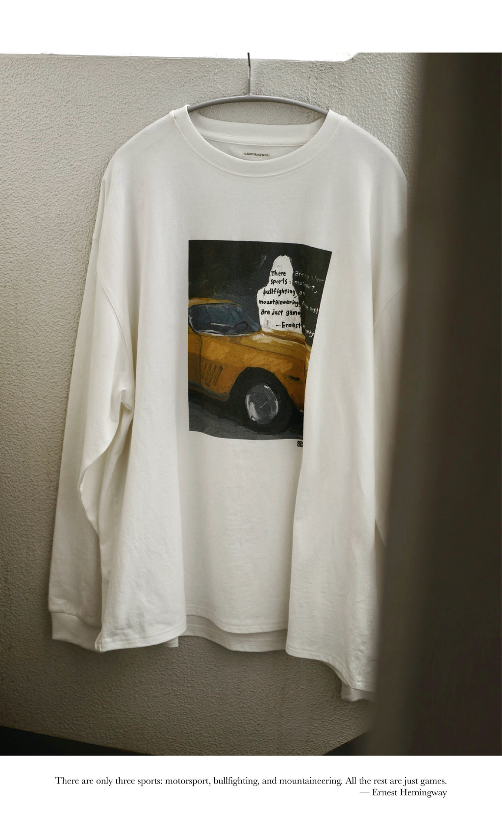 U.Sage x STRATOS "The Secret Grage" garage culture collection long-sleeve T-shirt