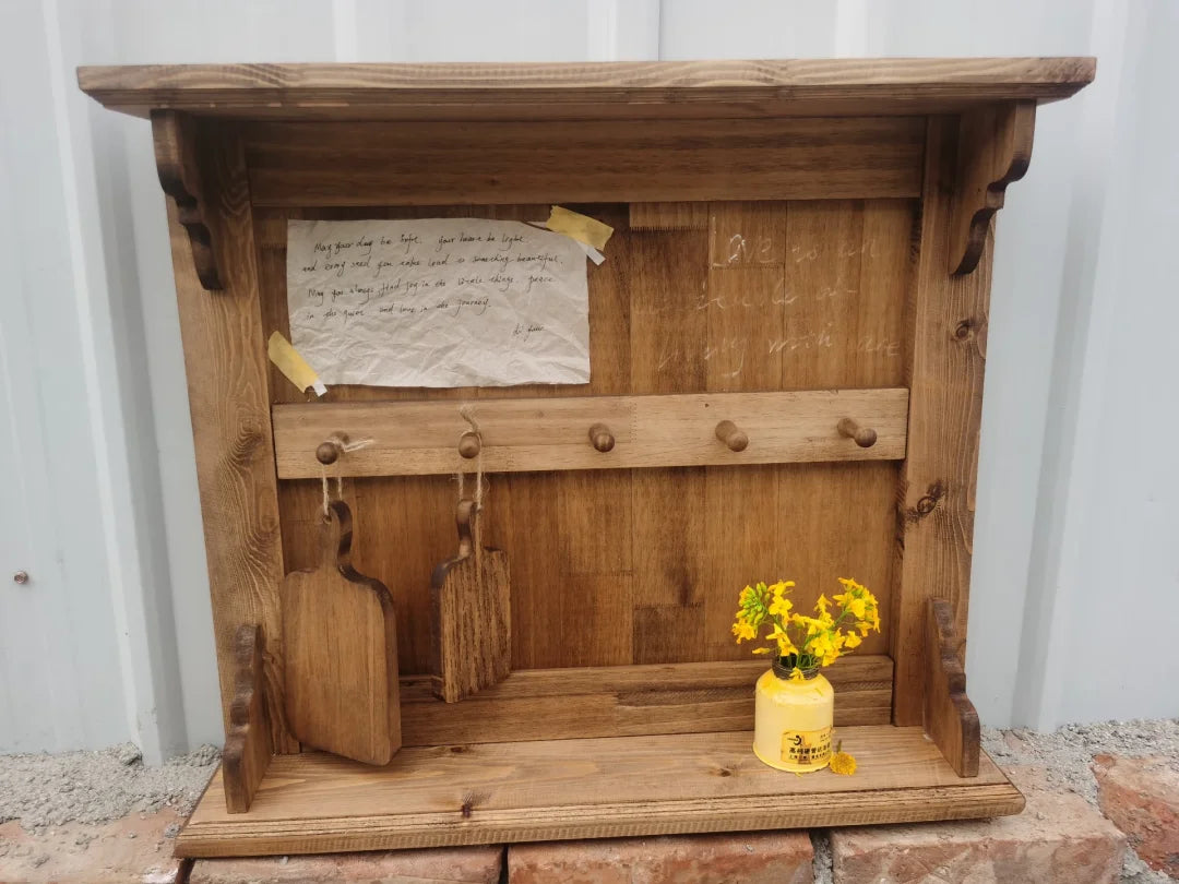wood wall cabinet, storage rack,
