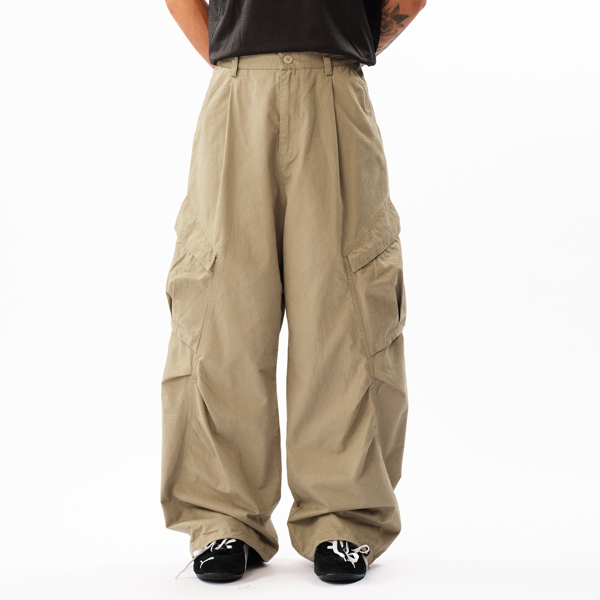 roaringwild a arch roaring beast army green pants cargo pants long pants american paratrooper pants man
