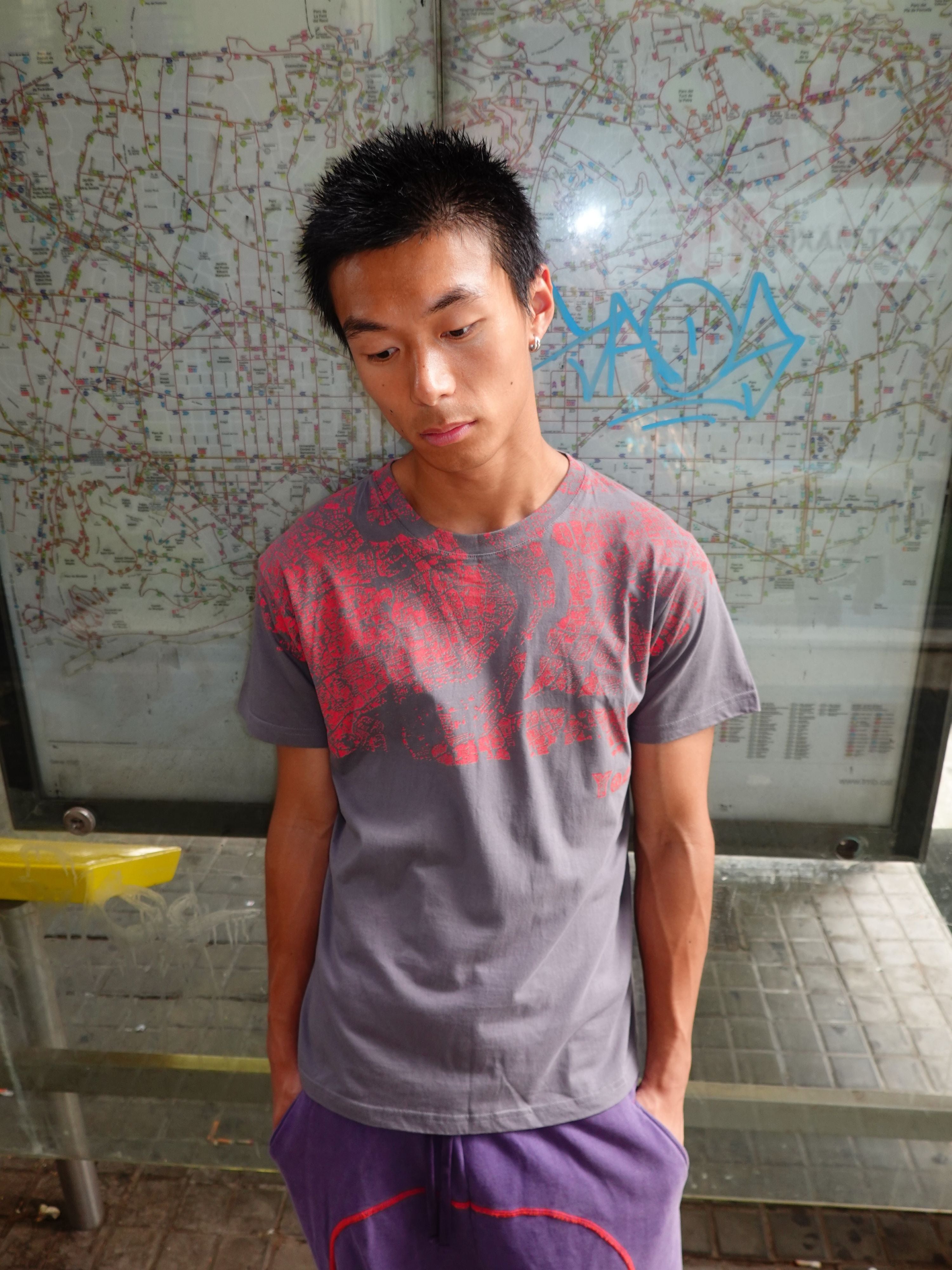 Yan L. Map short-sleeve tee