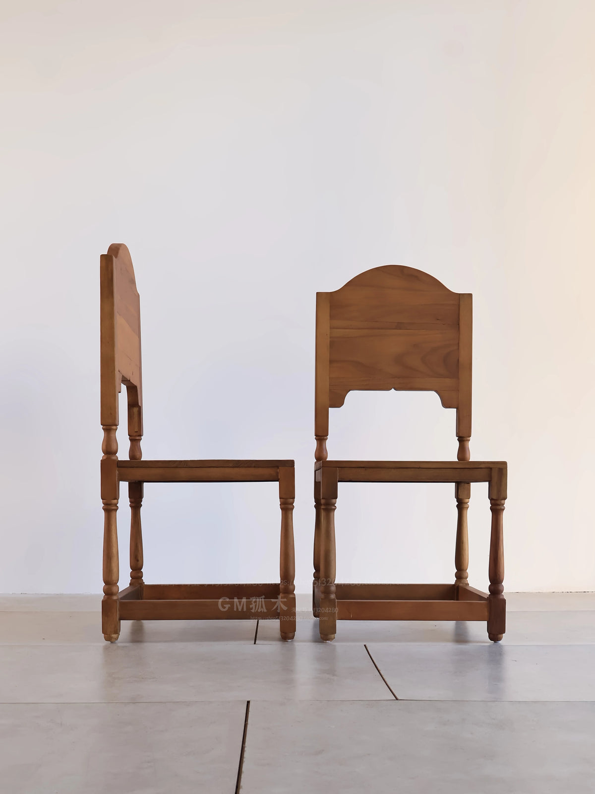 Vintage French Vintage Vintage Solid Wood Carved Dining Chair, Homestay Café Furniture, Romantic Backrest Chair