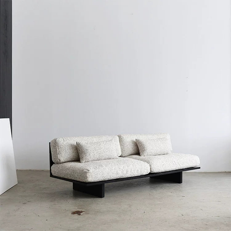 [NEVERLAND genuine] original design white oak simple wabi-sabi detachable washable sofa NORA