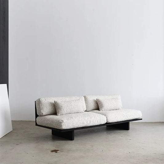[NEVERLAND genuine] original design white oak simple wabi-sabi detachable washable sofa NORA