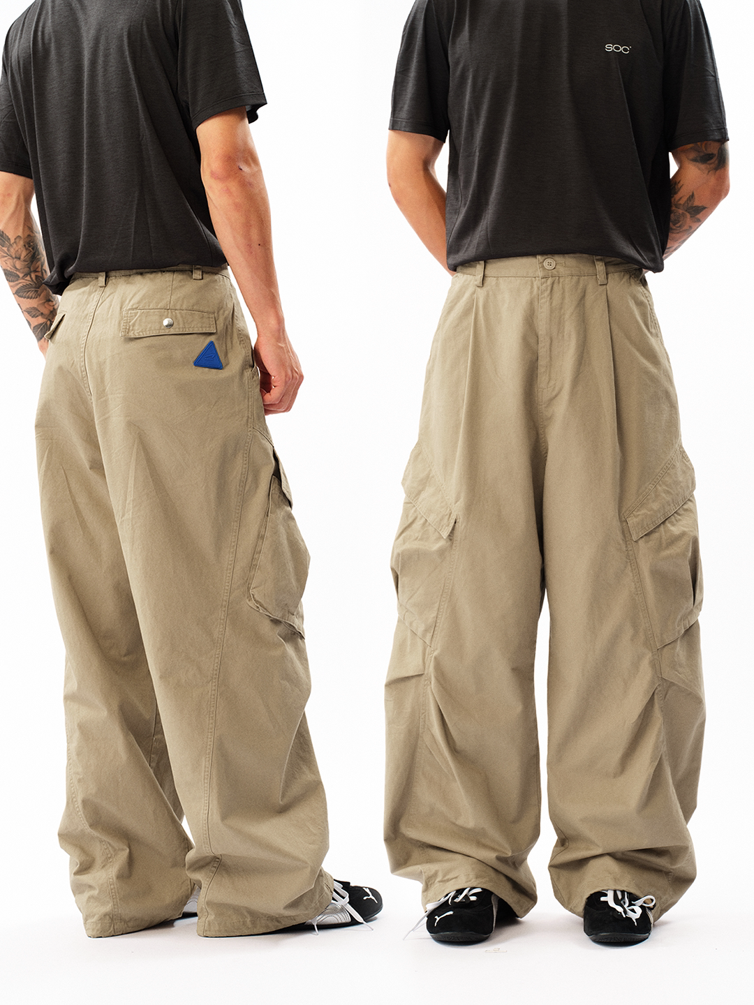 roaringwild a arch roaring beast army green pants cargo pants long pants american paratrooper pants man