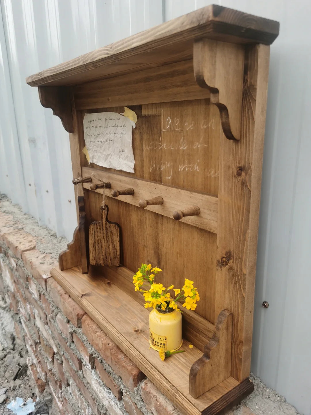 wood wall cabinet, storage rack,