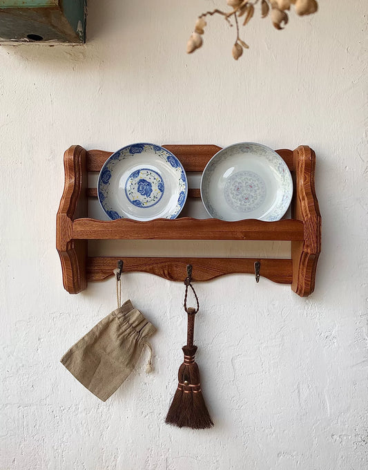 Vintage Wall Storage Rack Decoration