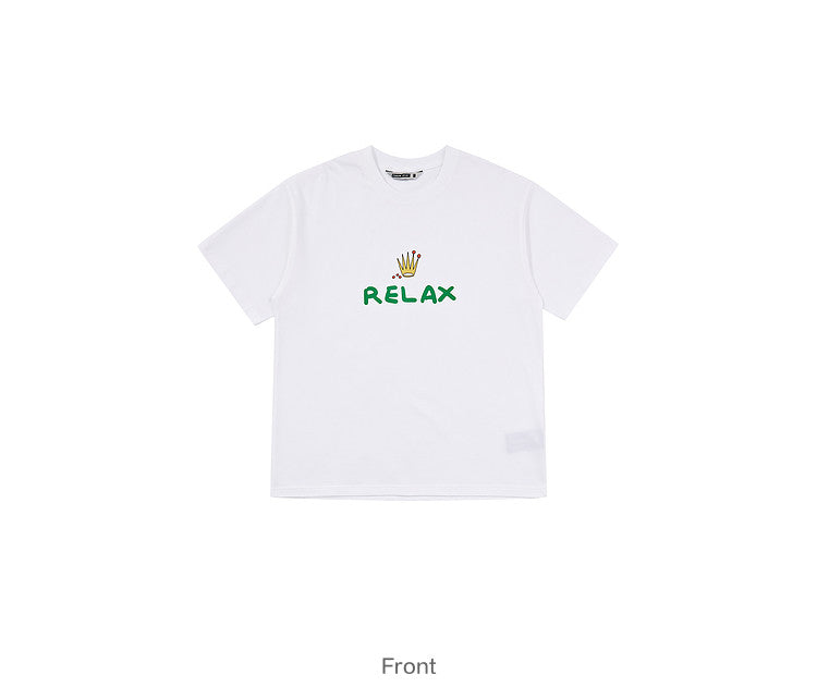 Men and Kuang FMACM lightheartedly parody tennis ball print T-shirt