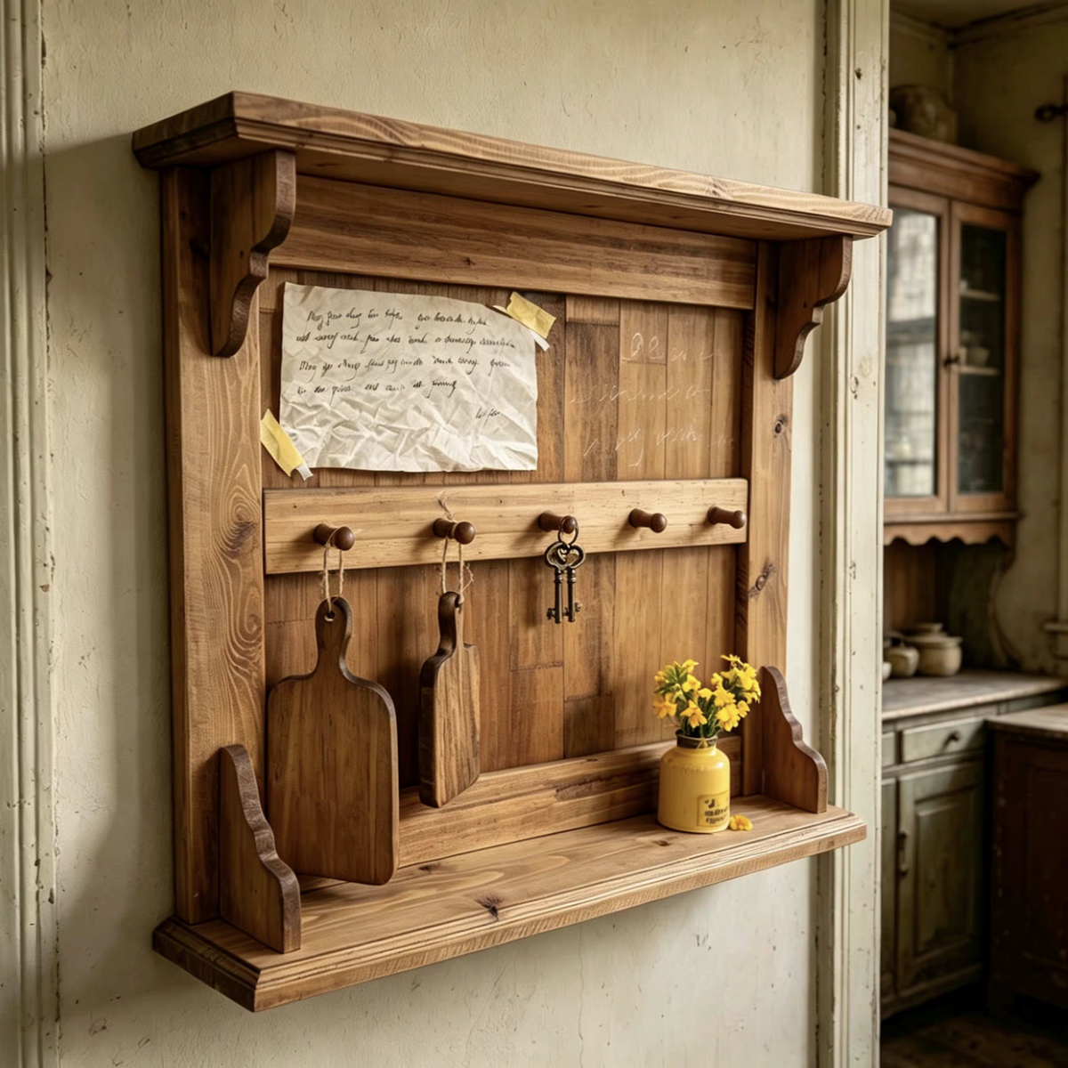 wood wall cabinet, storage rack,