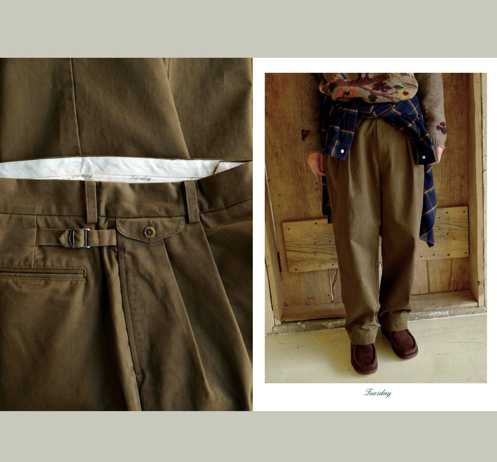 U.Sage FW25 Weekly Chinos is a regular pair of high-density chinos versatile trousers for the week