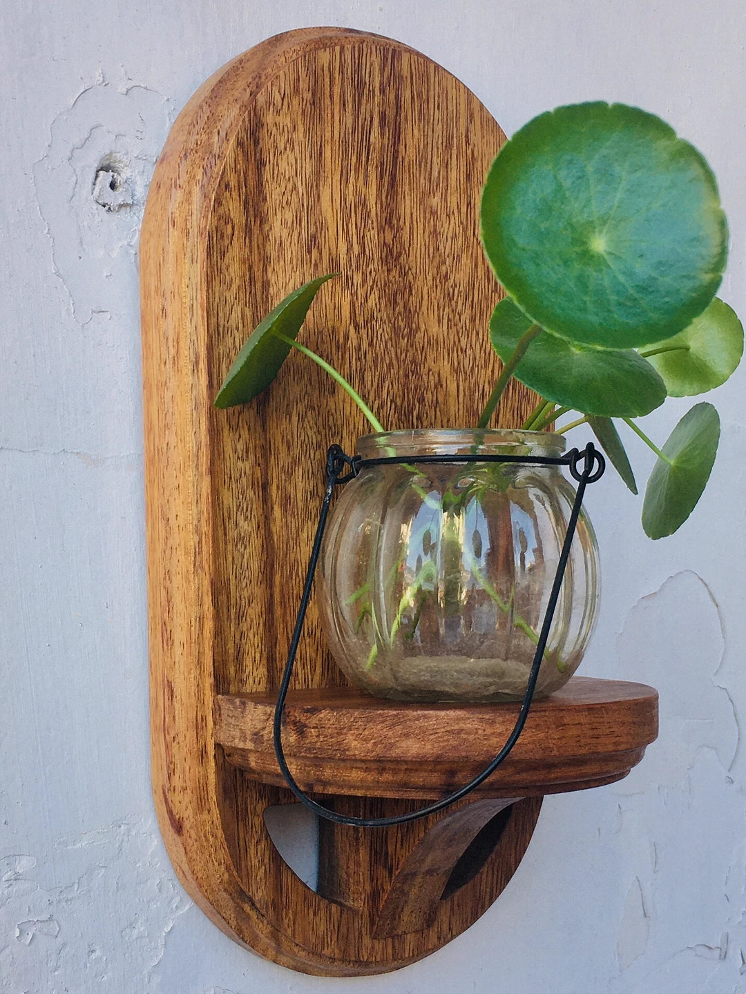 Vintage style solid wall hanging Storage Rack