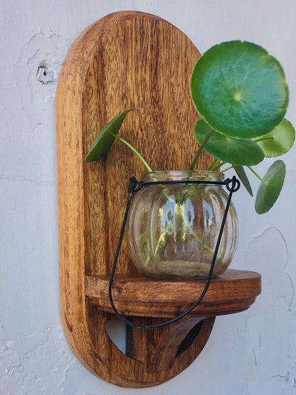 Vintage style solid wall hanging Storage Rack