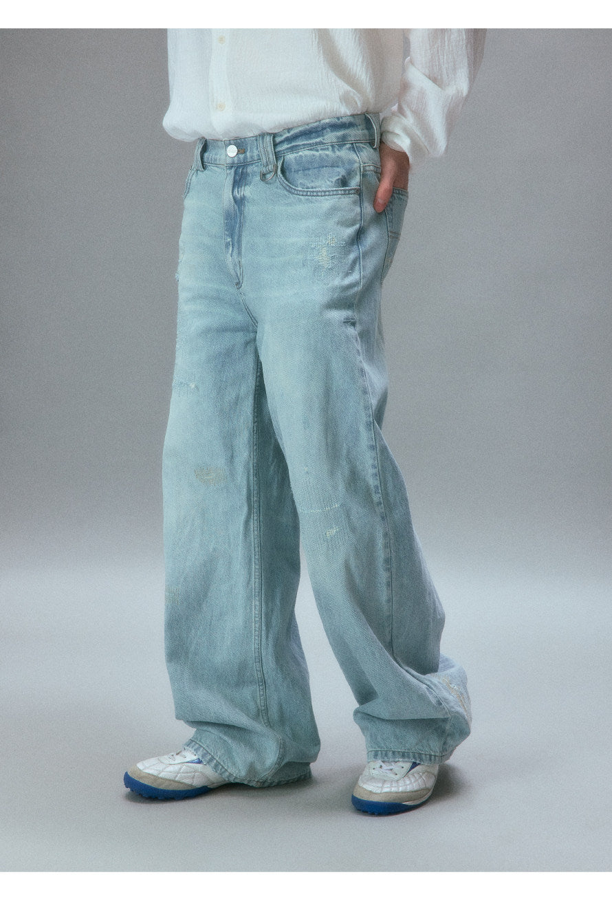 "Mended" Jeans