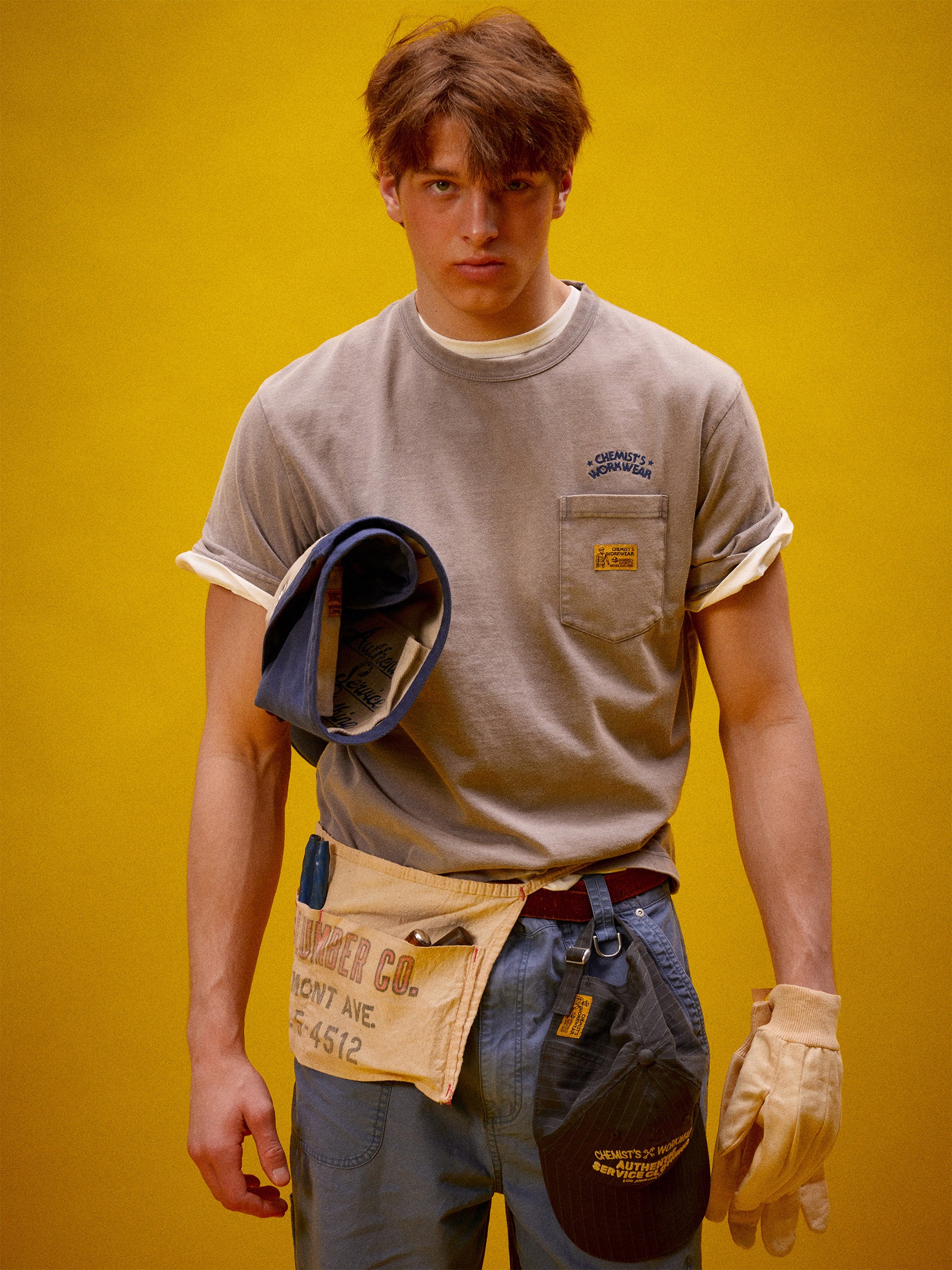"Workwear" Washed T-shrit