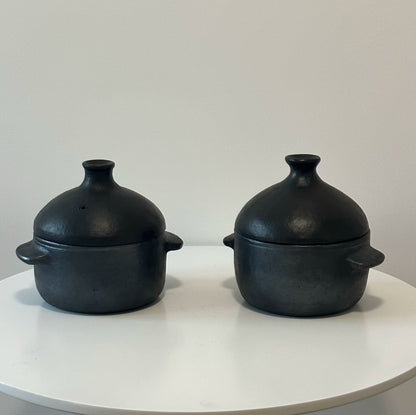 Jiduo Hei Tao Handmade Double-Handled Pot Home Claypot Rice Pot 1.4L per person | One-year warranty