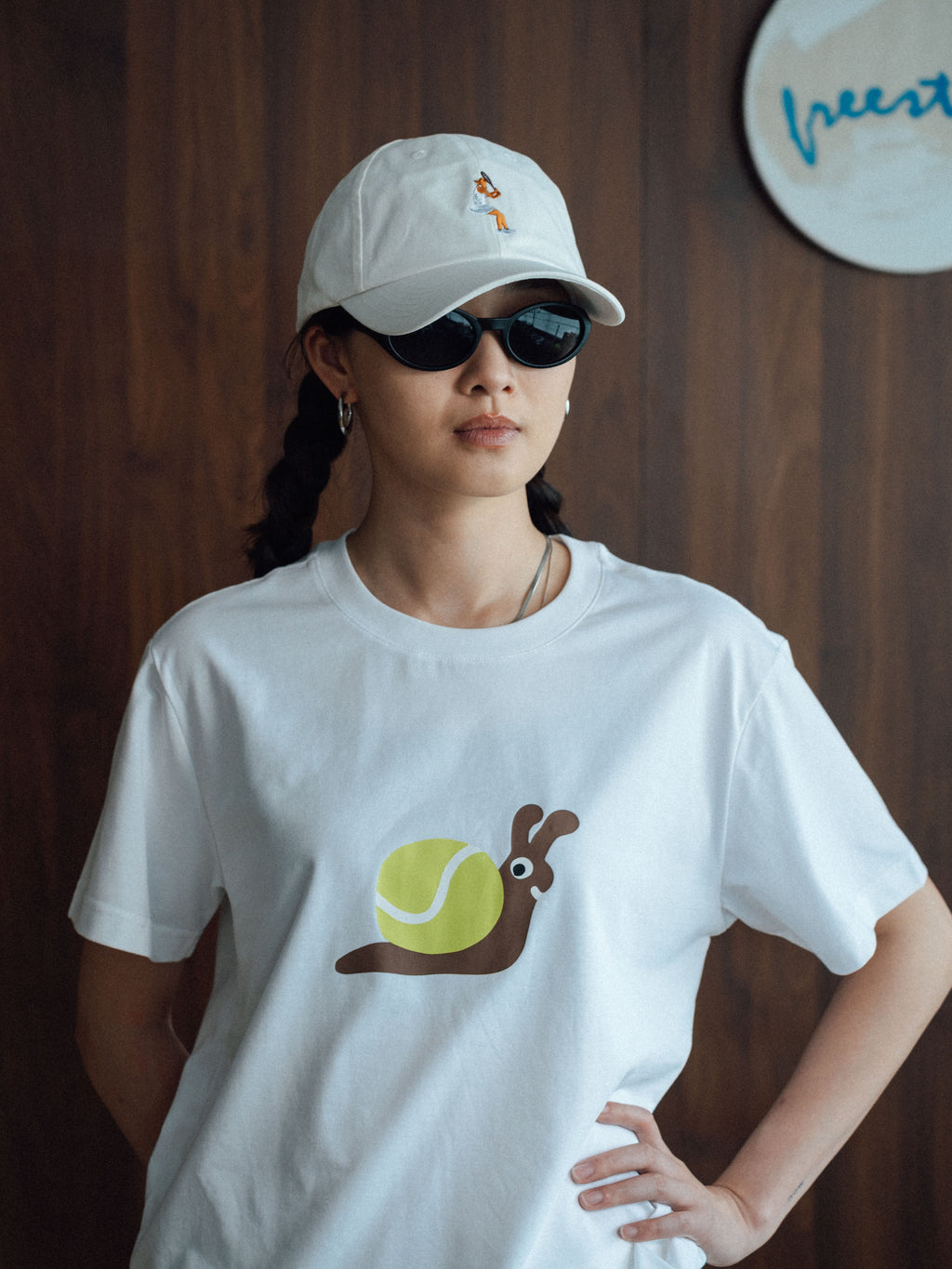 FMACM Men & Madness X Genius Strike Snail Tennis Sports Casual Short-Sleeve T-Shirt