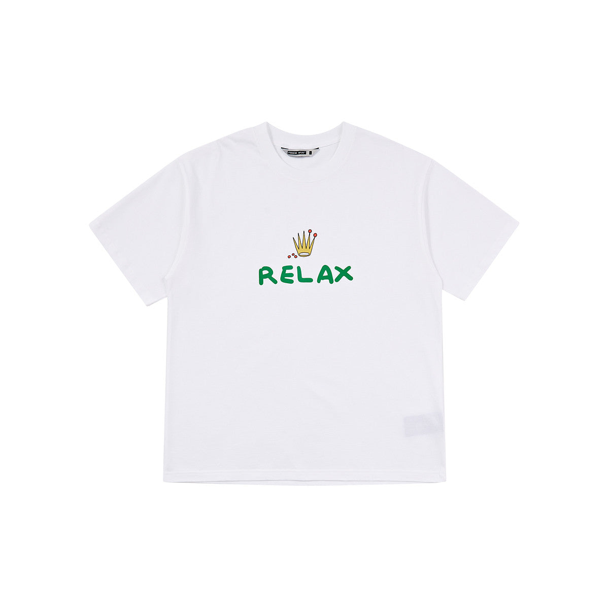 Men and Kuang FMACM lightheartedly parody tennis ball print T-shirt