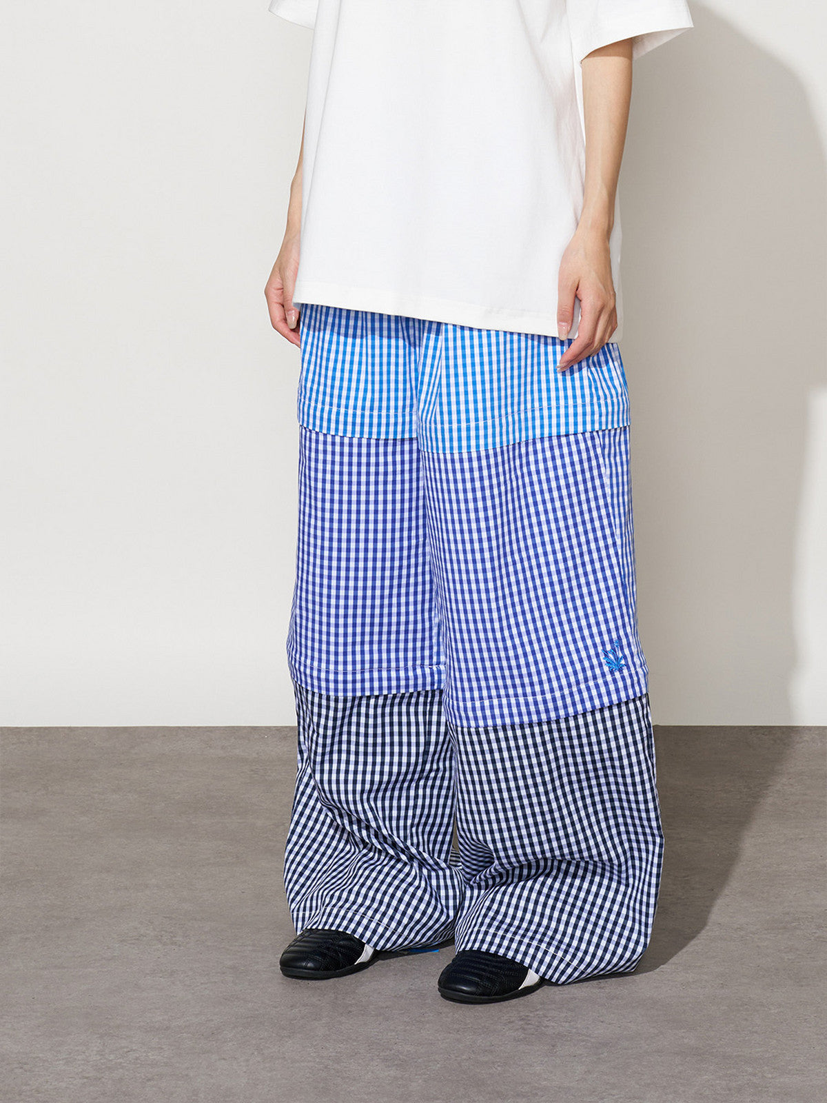 Stuffy and crazy FMACM trousers with variable length 3-in-1 plaid detachable trousers