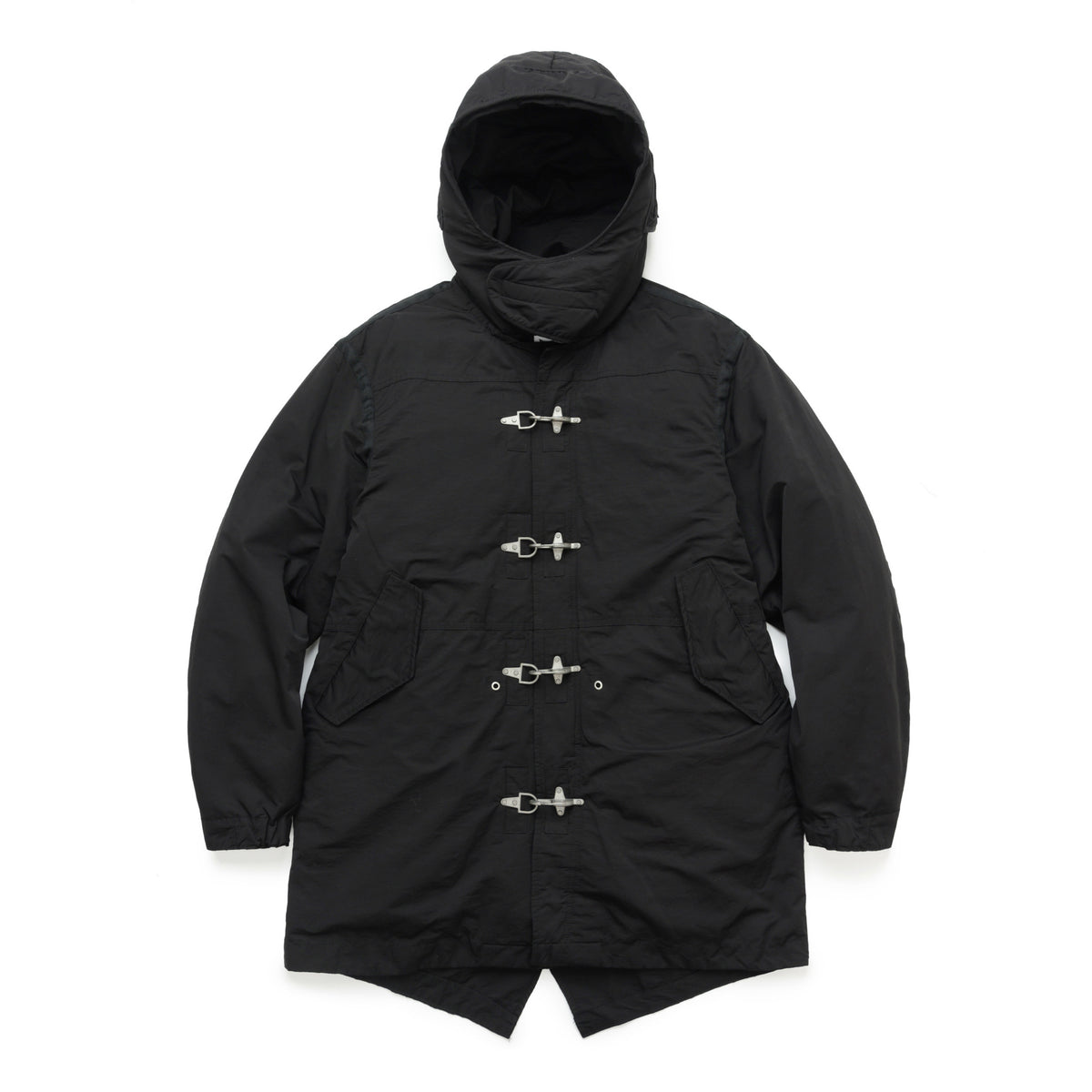 ESOTERIC THING FireBuckle Double-Layer Hooded Hooded Parka FIREMAN CLASP HOODED PARKA