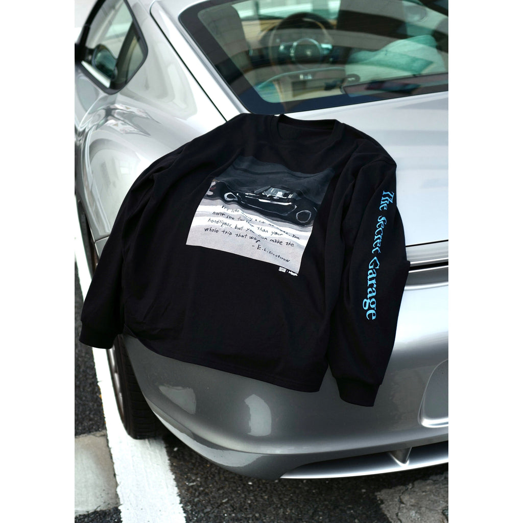 U.Sage x STRATOS "The Secret Grage" garage culture collection long-sleeve T-shirt