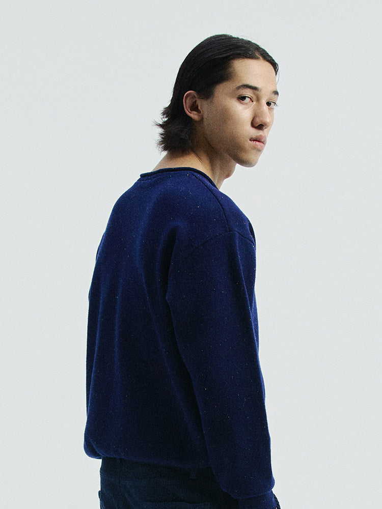 Sewn Diamond Wine Glass Colored Jacquard Sweater Fall 2025