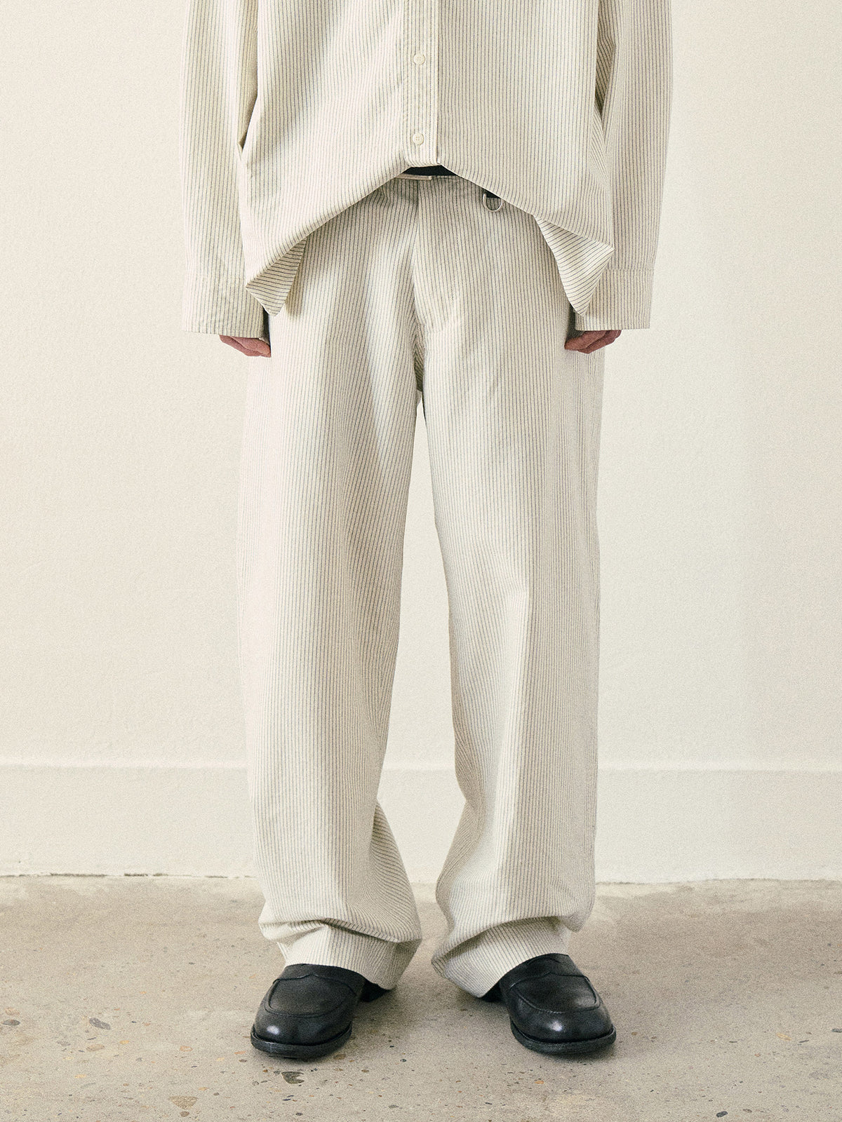 the striped cotton pants