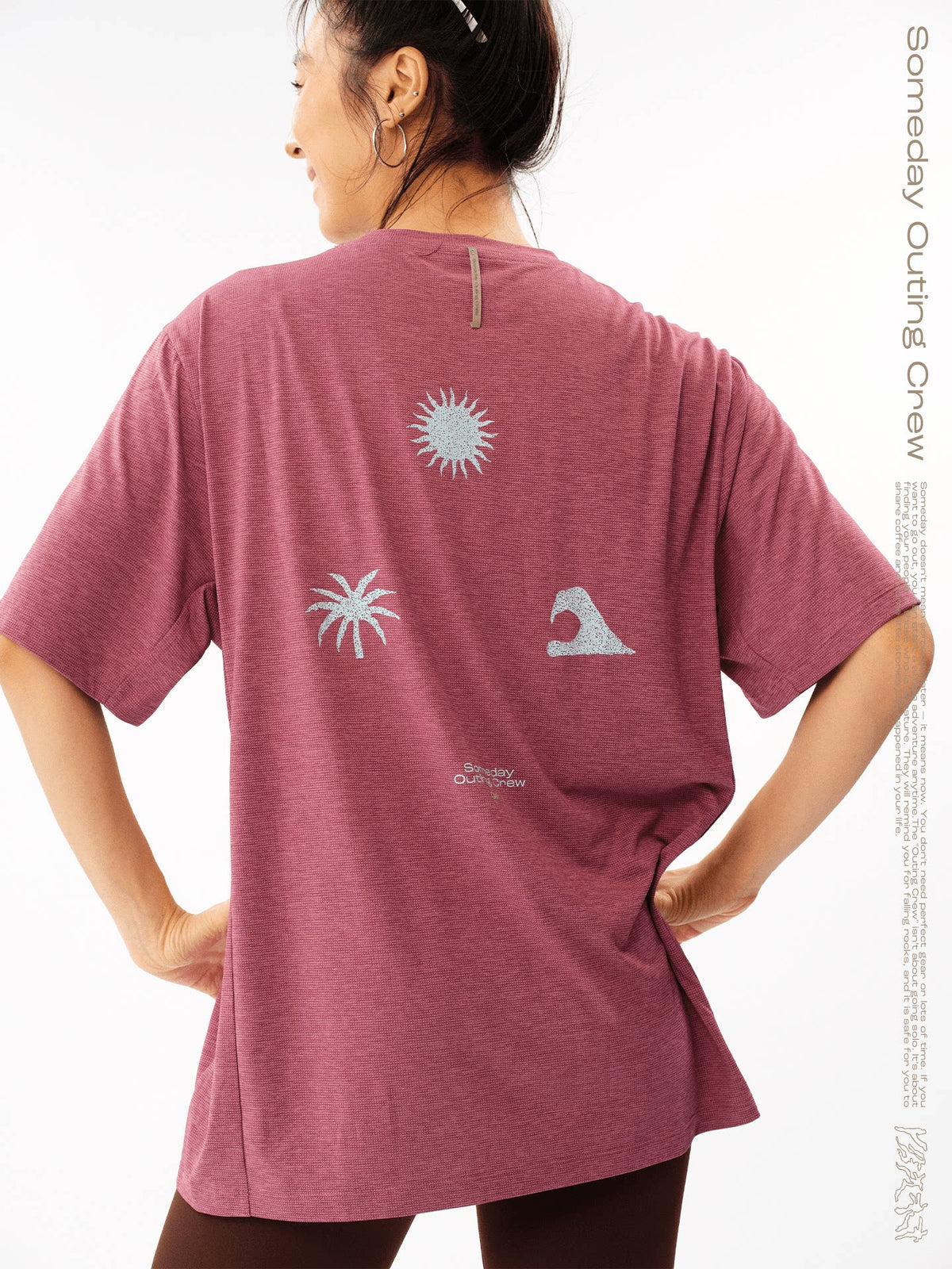 SOC Yiri Tongtu Series 7A Antibacterial Quick-Dry T-shirt Crew Neck Back Print Top Lightweight Sports Short Sleeve Men's Clothing