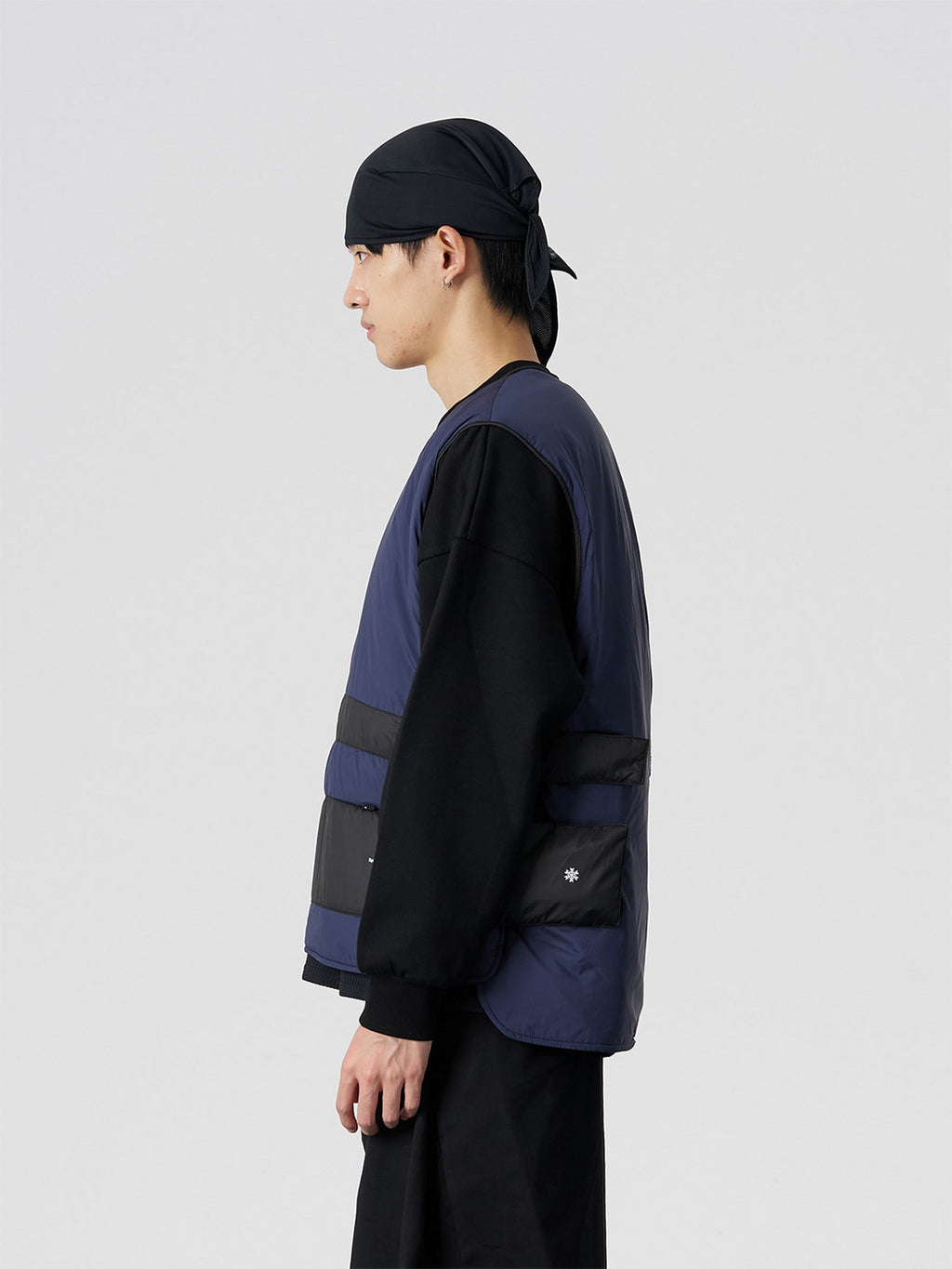 FMACM Men & Kuang 3M New Shirley Vest Patchwork Crew Neck Sweatshirt Loose Casual 2025 Autumn/Winter New Arrival