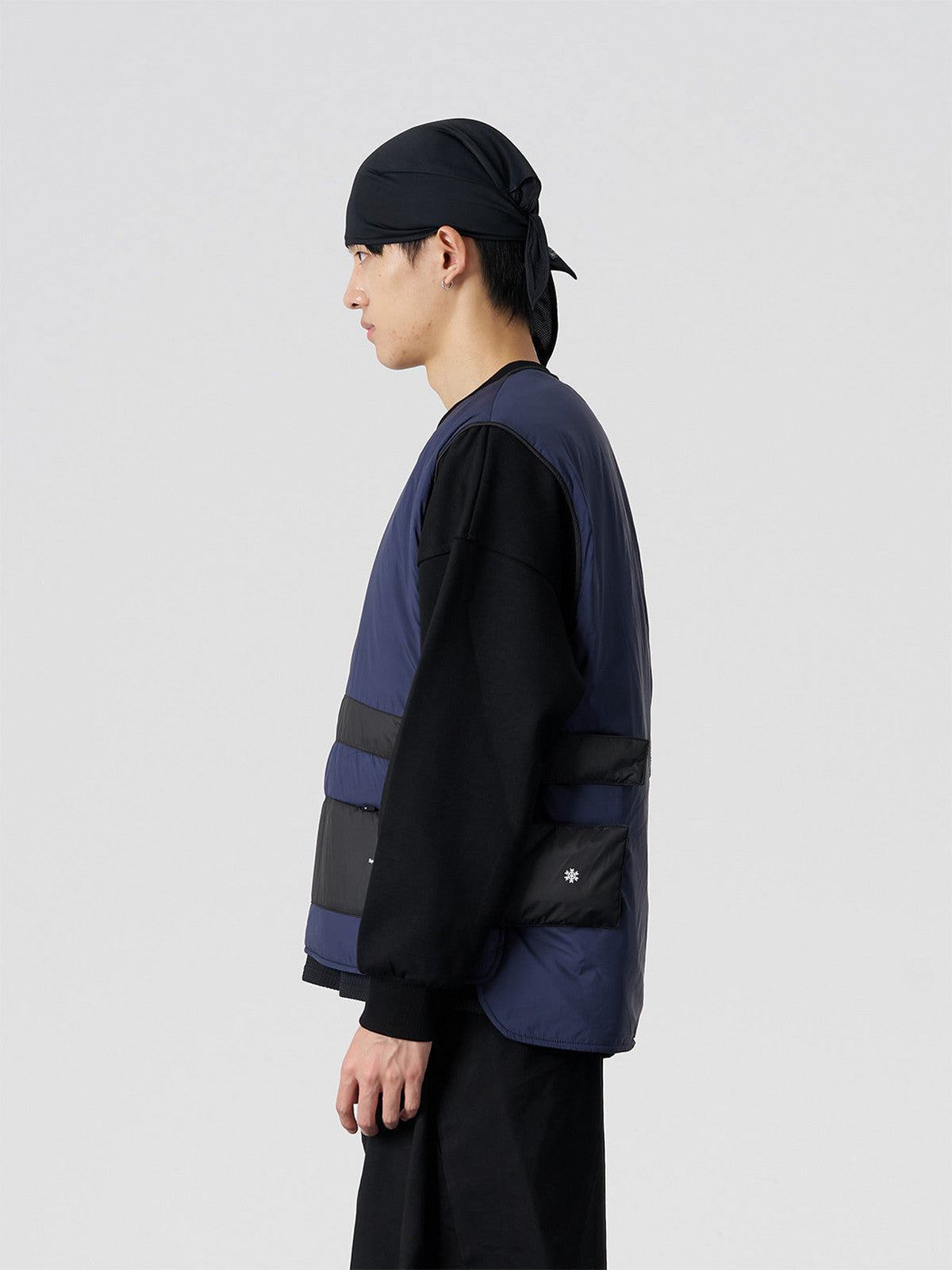 FMACM Men & Kuang 3M New Shirley Vest Patchwork Crew Neck Sweatshirt Loose Casual 2025 Autumn/Winter New Arrival