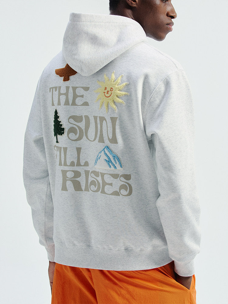 Randomevent Vintage Alpine Totem Hooded Sweatshirt Fall 2025