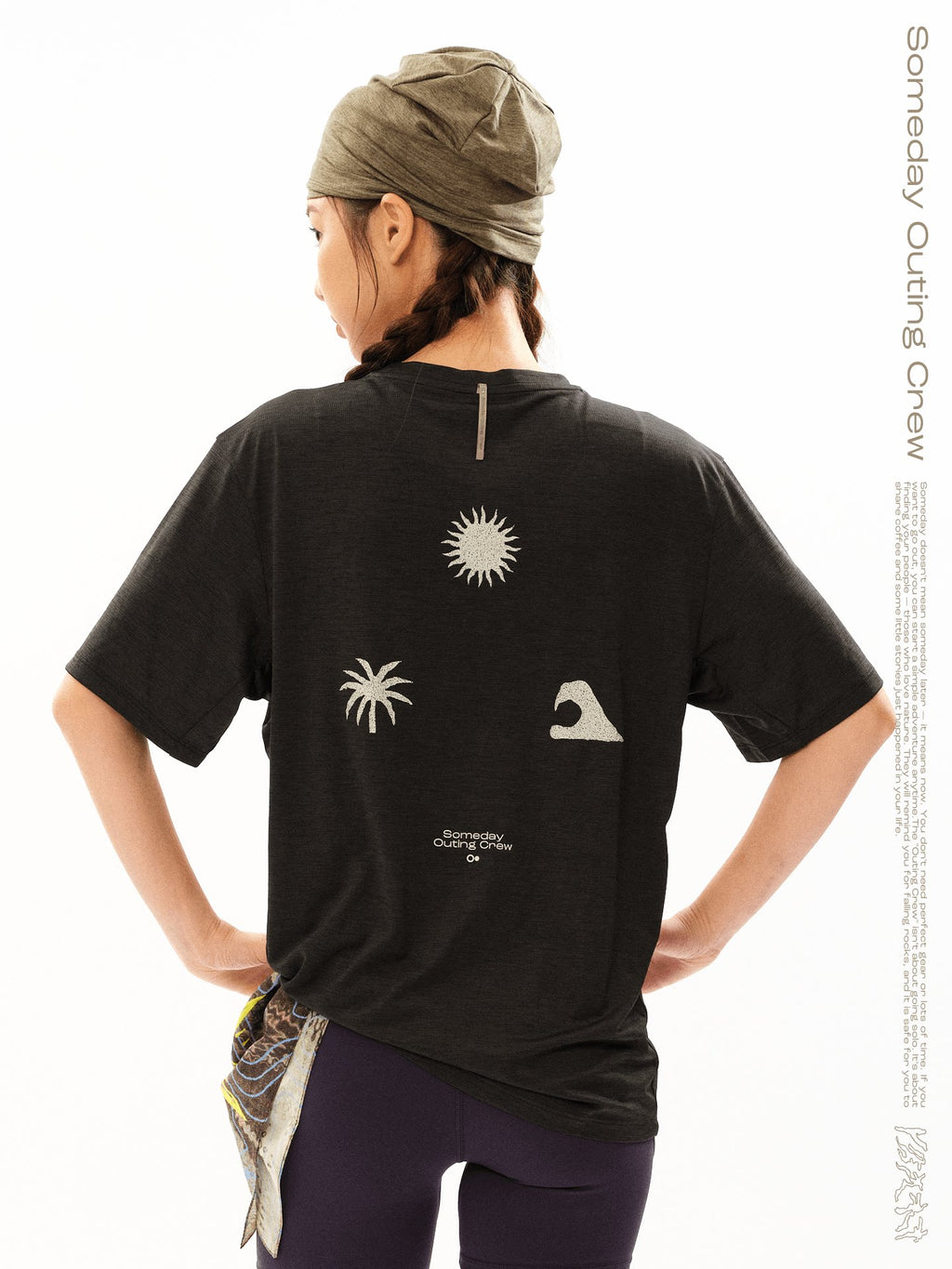 SOC Yiri Tongtu Series 7A Antibacterial Quick-Dry T-shirt Crew Neck Back Print Top Lightweight Sports Short Sleeve Men's Clothing