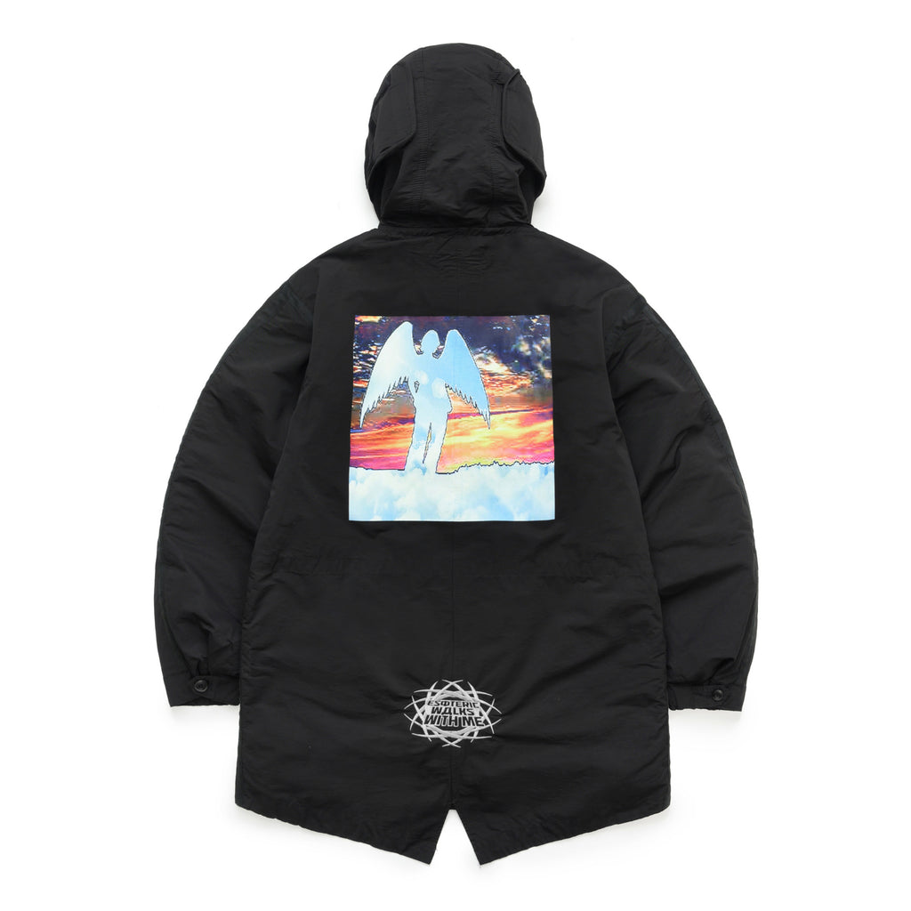 ESOTERIC THING FireBuckle Double-Layer Hooded Hooded Parka FIREMAN CLASP HOODED PARKA
