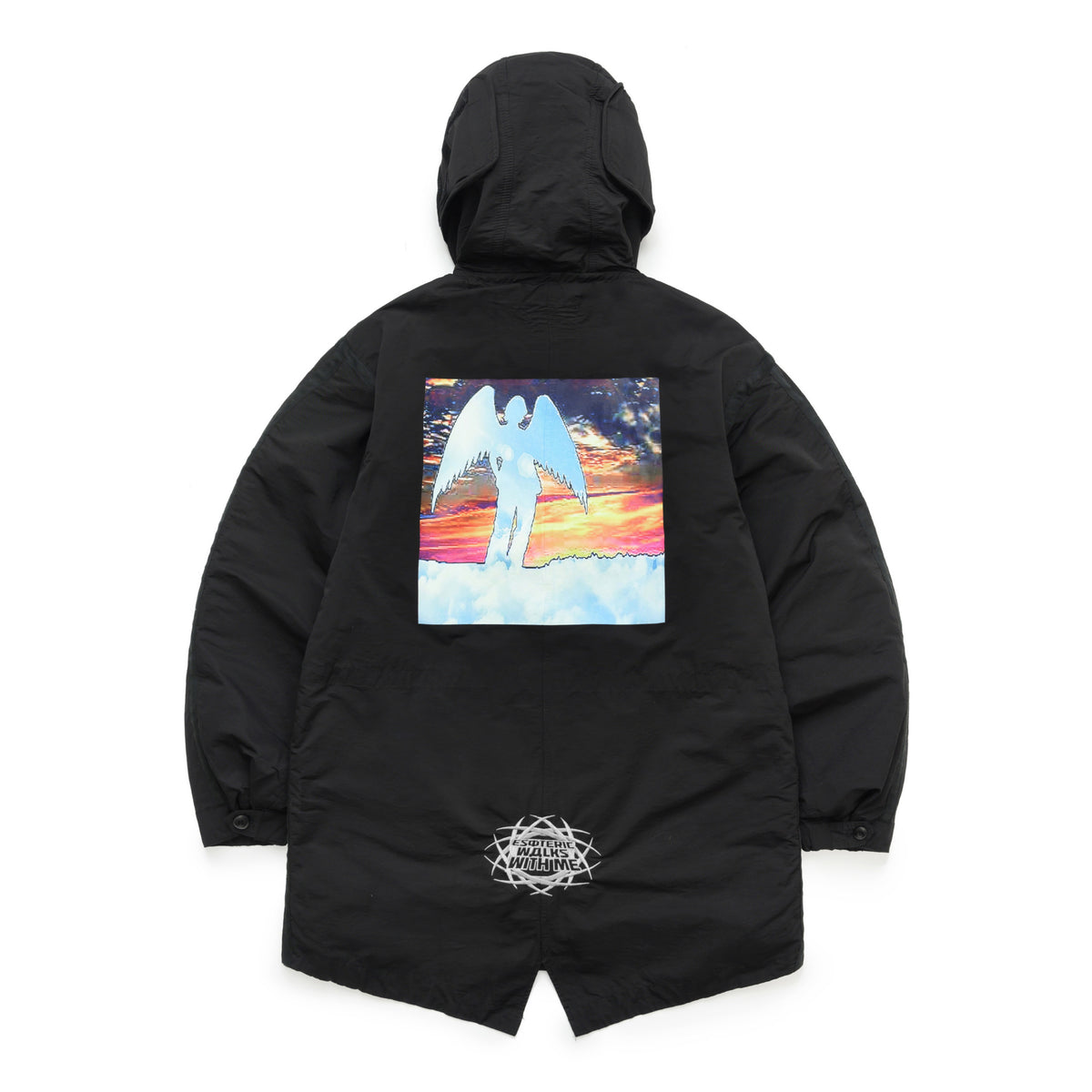 ESOTERIC THING FireBuckle Double-Layer Hooded Hooded Parka FIREMAN CLASP HOODED PARKA