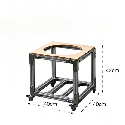 Creative aluminum profile flower stand Minimalist and high-value movable green plant shelf Coffee shop decorative flower holder