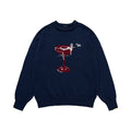 Sewn Diamond Wine Glass Colored Jacquard Sweater Fall 2025