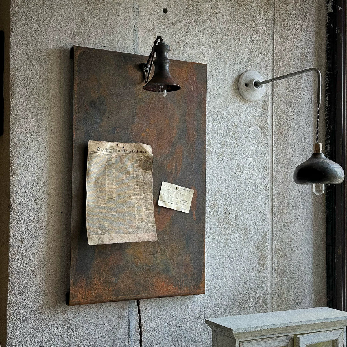 Vintage-style wall lamps,
