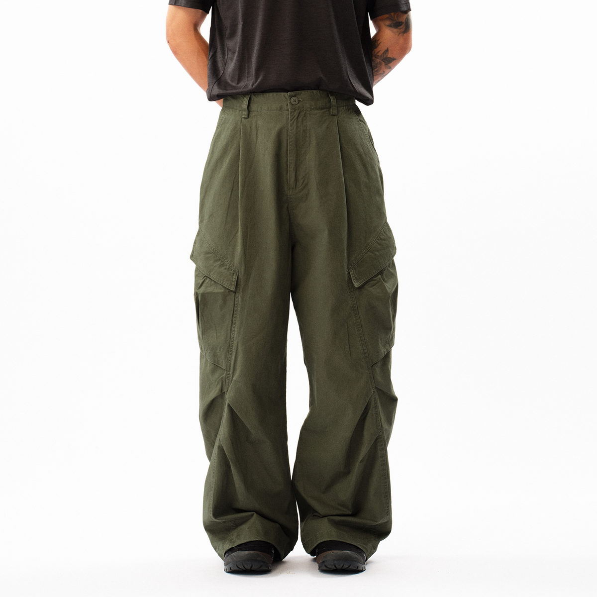 roaringwild a arch roaring beast army green pants cargo pants long pants american paratrooper pants man
